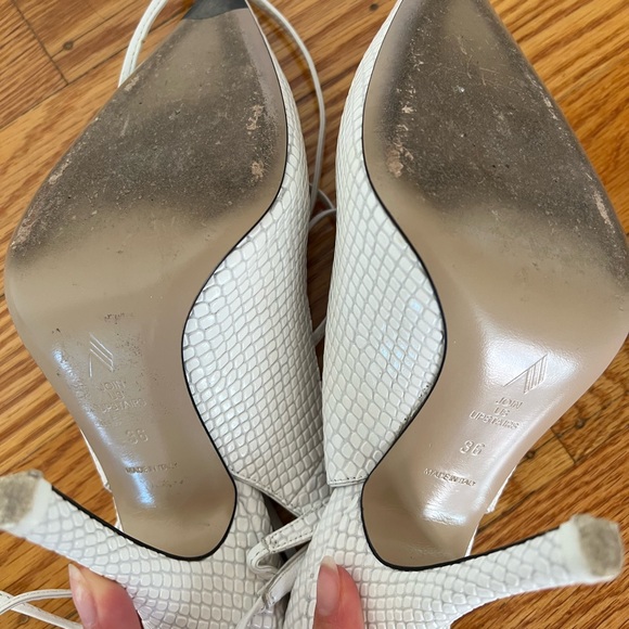 The Attico Venus Croc-Embossed Pumps White - Picture 10 of 10